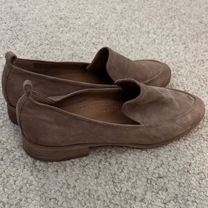 Susina Taupe Suede Loafers